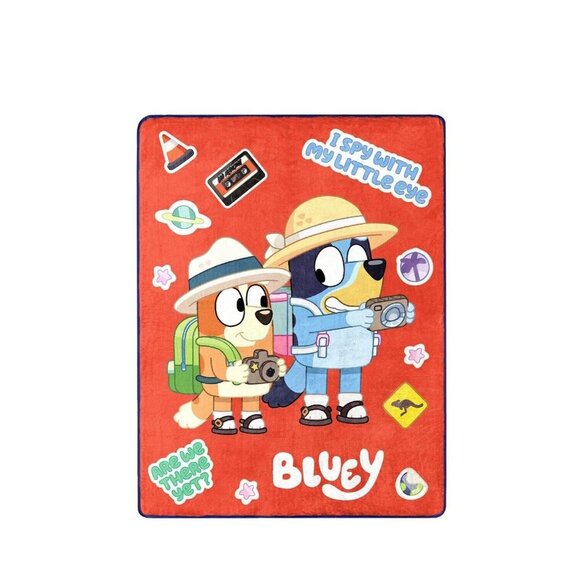 Bluey I Spy With My Little Eye Silky Soft Throw 46inchesX60inches New - Picture 4 of 6